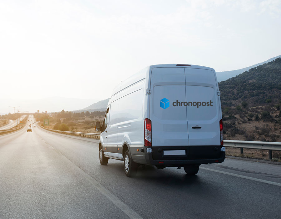 chronopost van delivering irish products